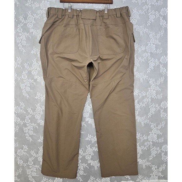 Duluth Trading Co. Flex Fire Hose Cargo Work Pants 2XL x 34 Relaxed Fit Beige‎ - Picture 2 of 9